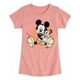 thumbnail image 1 of Disney - Mickey Mouse Hugs His Puppy - Toddler & Youth Girls Short Sleeve Graphic T-Shirt, 1 of 5