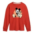 thumbnail image 1 of Disney - Mickey Mouse Hugs His Puppy - Youth Long Sleeve Graphic T-Shirt, 1 of 5