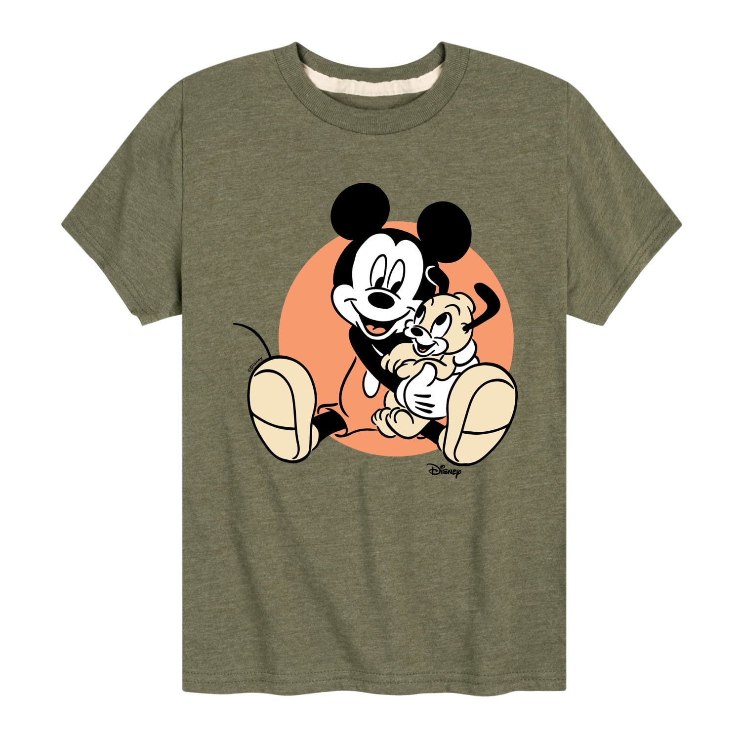 Babyhug Full Sleeves T-Shirt Mickey Mouse Print - White Melange main image 1