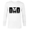thumbnail image 1 of Disney Mickey Mouse Icon #1 Dad Retro Stipes - Long Sleeve T-Shirt for Men - Customized-White, 1 of 5