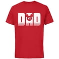thumbnail image 1 of Disney Mickey Mouse Icon #1 Dad - Short Sleeve Cotton T-Shirt for Adults - Customized-Red, 1 of 5