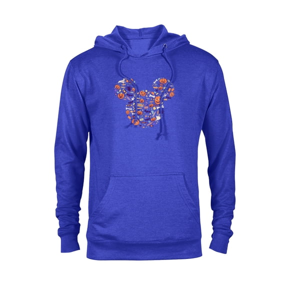 Disney Mickey Mouse Icon Candy and Pumpkins Halloween - Pullover Hoodie for Adults - Customized-Royal Heather