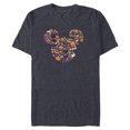 thumbnail image 1 of Disney Mickey Mouse Icon Candy and Pumpkins Halloween - Short Sleeve Blended T-Shirt for Adults - Customized-Navy Heather, 1 of 5
