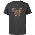 thumbnail image 1 of Disney Mickey Mouse Icon Candy and Pumpkins Halloween - Short Sleeve Cotton T-Shirt for Adults - Customized-Charcoal, 1 of 5