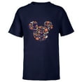 thumbnail image 1 of Disney Mickey Mouse Icon Candy and Pumpkins Halloween - Short Sleeve T-Shirt for Kids - Customized-Navy, 1 of 5