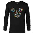 thumbnail image 1 of Disney Mickey Mouse Icon Día de los Muertos Day of the Dead - Long Sleeve T-Shirt for Men - Customized-Black, 1 of 5
