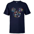 thumbnail image 1 of Disney Mickey Mouse Icon Día de los Muertos Day of the Dead - Short Sleeve T-Shirt for Kids - Customized-Athletic Navy, 1 of 5