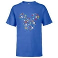 thumbnail image 1 of Disney Mickey Mouse Icon Día de los Muertos Day of the Dead - Short Sleeve T-Shirt for Kids - Customized-Royal, 1 of 5