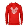 thumbnail image 1 of Disney Mickey Mouse Icon Filled with Hearts - Pullover Hoodie for Adults - Customized-Red, 1 of 5