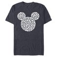 thumbnail image 1 of Disney Mickey Mouse Icon Filled with Hearts - Short Sleeve Blended T-Shirt for Adults - Customized-Navy Heather, 1 of 5