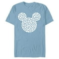 thumbnail image 1 of Disney Mickey Mouse Icon Filled with Hearts - Short Sleeve Blended T-Shirt for Adults - Customized-Ocean Blue, 1 of 5