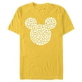 thumbnail image 1 of Disney Mickey Mouse Icon Filled with Hearts - Short Sleeve Blended T-Shirt for Adults - Customized-Yellow, 1 of 5