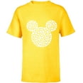 thumbnail image 1 of Disney Mickey Mouse Icon Filled with Hearts - Short Sleeve T-Shirt for Kids - Customized-Yellow, 1 of 5