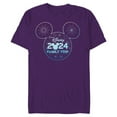 thumbnail image 1 of Disney Mickey Mouse Icon Fireworks Vacation Family Trip 2024 - Short Sleeve Blended T-Shirt for Adults - Customized-Purple, 1 of 5