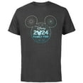 thumbnail image 1 of Disney Mickey Mouse Icon Fireworks Vacation Family Trip 2024 - Short Sleeve Cotton T-Shirt for Adults - Customized-Charcoal, 1 of 5