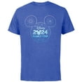 thumbnail image 1 of Disney Mickey Mouse Icon Fireworks Vacation Family Trip 2024 - Short Sleeve Cotton T-Shirt for Adults - Customized-Royal Heather, 1 of 5