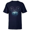 thumbnail image 1 of Disney Mickey Mouse Icon Fireworks Vacation Family Trip 2024 - Short Sleeve T-Shirt for Kids - Customized-Navy, 1 of 5