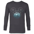 thumbnail image 1 of Disney Mickey Mouse Icon Fireworks Vacation Family Trip 2025 - Long Sleeve T-Shirt for Men - Customized-Charcoal Heather, 1 of 5