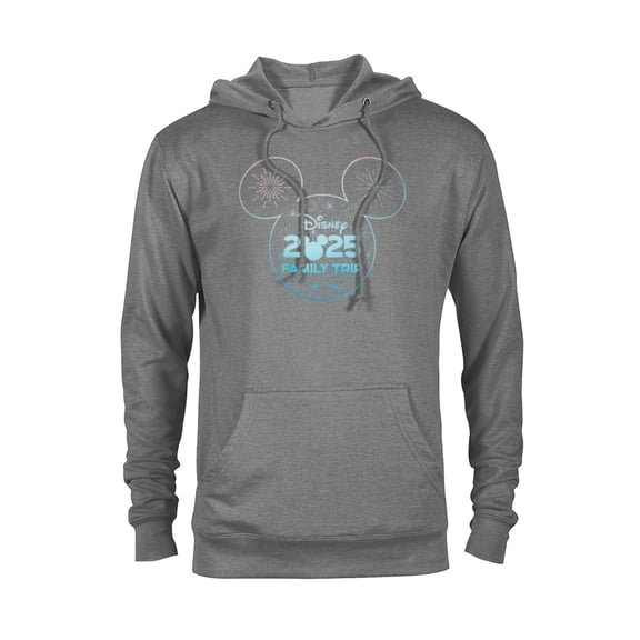 Disney Mickey Mouse Icon Fireworks Vacation Family Trip 2025 - Pullover Hoodie for Adults - Customized-Athletic Heather