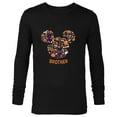 thumbnail image 1 of Disney Mickey Mouse Icon Halloween Brother - Long Sleeve T-Shirt for Men - Customized-Black, 1 of 5