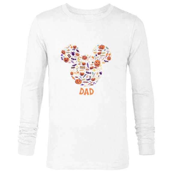 Disney Mickey Mouse Icon Halloween Dad - Long Sleeve T-Shirt for Men - Customized-White