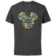 thumbnail image 1 of Disney Mickey Mouse Icon Hanukkah Chanukah Dreidel Menorah - Short Sleeve Cotton T-Shirt for Adults - Customized-Charcoal, 1 of 5