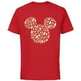 thumbnail image 1 of Disney Mickey Mouse Icon Holiday Cheer - Short Sleeve Cotton T-Shirt for Adults - Customized-Red, 1 of 5