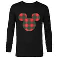 thumbnail image 1 of Disney Mickey Mouse Icon Holiday Flannel - Long Sleeve T-Shirt for Men - Customized-Black, 1 of 5