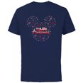 thumbnail image 1 of Disney Mickey Mouse Icon Holiday Lights Merry Christmas - Short Sleeve Cotton T-Shirt for Adults - Customized-Navy, 1 of 5