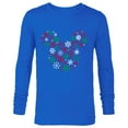thumbnail image 1 of Disney Mickey Mouse Icon Holiday Snowflakes - Long Sleeve T-Shirt for Men -Customized-Royal, 1 of 5