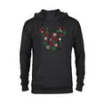 thumbnail image 1 of Disney Mickey Mouse Icon Holiday Snowflakes - Pullover Hoodie for Adults -Customized-Black, 1 of 5