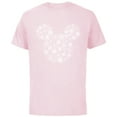 thumbnail image 1 of Disney Mickey Mouse Icon Holiday White Snowflakes - Short Sleeve Cotton T-Shirt for Adults -Customized-Soft Pink, 1 of 5