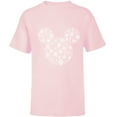 thumbnail image 1 of Disney Mickey Mouse Icon Holiday White Snowflakes - Short Sleeve T-Shirt for Kids -Customized-Soft Pink, 1 of 5