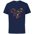 thumbnail image 1 of Disney Mickey Mouse Icon Kwanzaa - Short Sleeve Cotton T-Shirt for Adults - Customized-Navy, 1 of 5