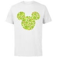 thumbnail image 1 of Disney Mickey Mouse Icon Lucky Shamrock St. Patrick’s Day - Short Sleeve Cotton T-Shirt for Adults - Customized-White, 1 of 5