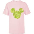 thumbnail image 1 of Disney Mickey Mouse Icon Lucky Shamrock St. Patrick’s Day - Short Sleeve T-Shirt for Kids - Customized-Soft Pink, 1 of 5
