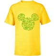 thumbnail image 1 of Disney Mickey Mouse Icon Lucky Shamrock St. Patrick’s Day - Short Sleeve T-Shirt for Kids - Customized-Yellow, 1 of 5