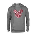 thumbnail image 1 of Disney Mickey Mouse Icon Pink Hearts Valentine's Day - Pullover Hoodie for Adults - Customized-Athletic Heather, 1 of 5