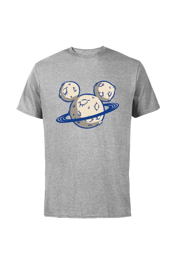 Mickey Mouse Icon Planetary - Short Sleeve Cotton T-Shirt for Adults - Customized-Athletic Heather