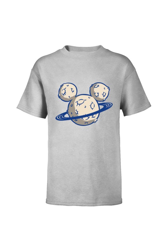 Mickey Mouse Icon Planetary - Short Sleeve T-Shirt for Kids - Customized-Athletic Heather