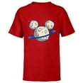 thumbnail image 1 of Disney Mickey Mouse Icon Planetary - Short Sleeve T-Shirt for Kids - Customized-Red, 1 of 5