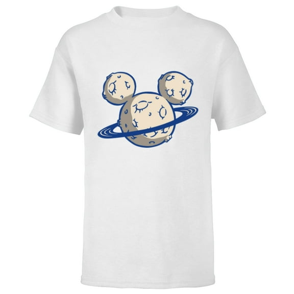 Disney Mickey Mouse Icon Planetary - Short Sleeve T-Shirt for Kids - Customized-White
