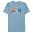 thumbnail image 1 of Disney Mickey Mouse Icon Pride Love Rainbow Doodles - Short Sleeve Blended T-Shirt for Adults - Customized-Ocean Blue, 1 of 5