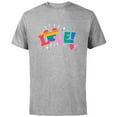 thumbnail image 1 of Disney Mickey Mouse Icon Pride Love Rainbow Doodles - Short Sleeve Cotton T-Shirt for Adults - Customized-Athletic Heather, 1 of 5