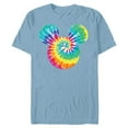 thumbnail image 1 of Disney Mickey Mouse Icon Rainbow Tie-Dye - Short Sleeve Blended T-Shirt for Adults- Customized-Ocean Blue, 1 of 5