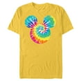 thumbnail image 1 of Disney Mickey Mouse Icon Rainbow Tie-Dye - Short Sleeve Blended T-Shirt for Adults- Customized-Yellow, 1 of 5