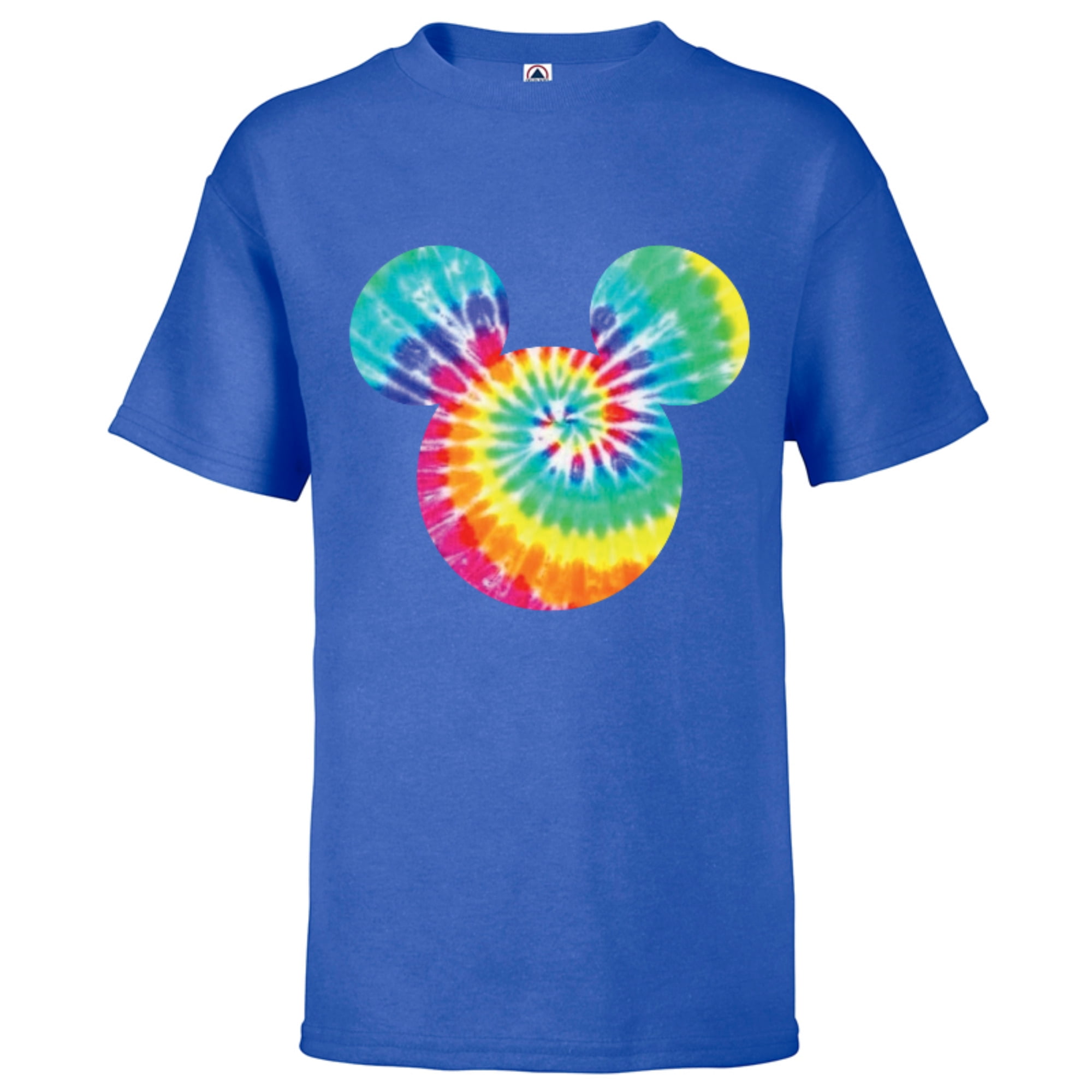Disney Mickey Mouse Icon Rainbow Tie-Dye - Short Sleeve T-Shirt for ...