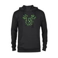 thumbnail image 1 of Disney Mickey Mouse Icon Shamrock Clovers St Patrick’s Day - Pullover Hoodie for Adults - Customized-Black, 1 of 5
