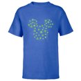 thumbnail image 1 of Disney Mickey Mouse Icon Shamrock Clovers St Patrick’s Day - Short Sleeve T-Shirt for Kids - Customized-Royal, 1 of 5
