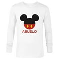 thumbnail image 1 of Disney Mickey Mouse Icon Shorts Abuelo Día del Padre - Long Sleeve T-Shirt for Men - Customized-White, 1 of 5